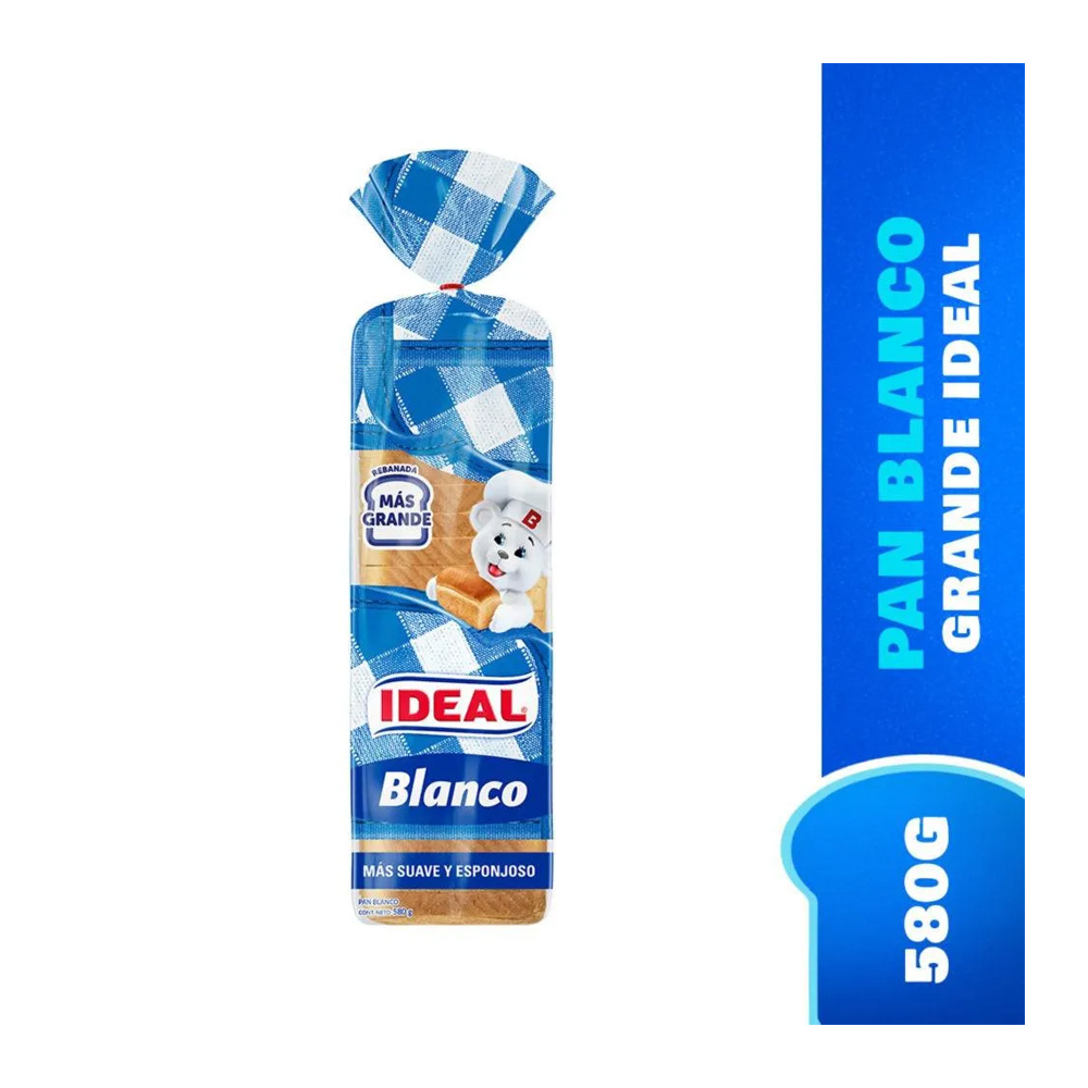 Pan Ideal Blanco 580 Gr