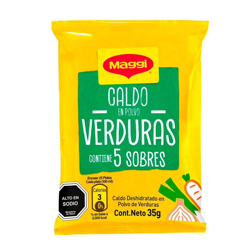 Caldo Maggi Verduras Polvo 35 gr