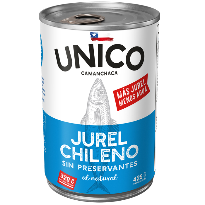 Jurel Natural Unico 425 Grs (320 Grs Drenado) 