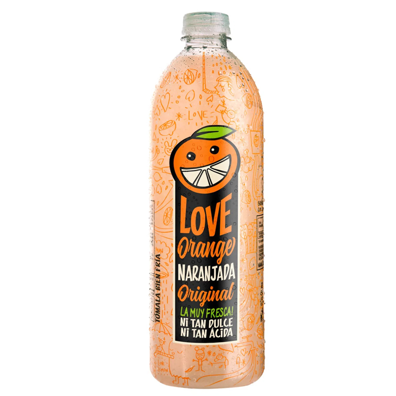 Love Lemon Orange Pet 2 Lt