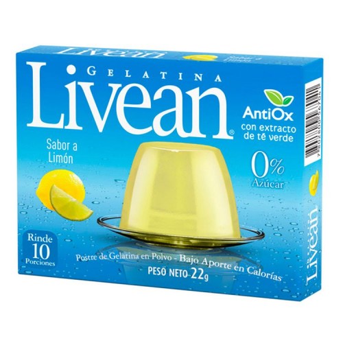 Gelatina Livean Limon 22 grs