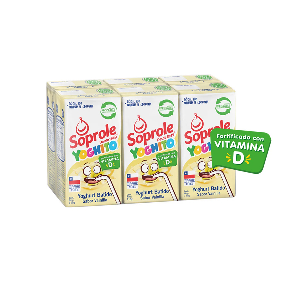 Pack Yoghito Tetra Vainilla 6 X 115 gr