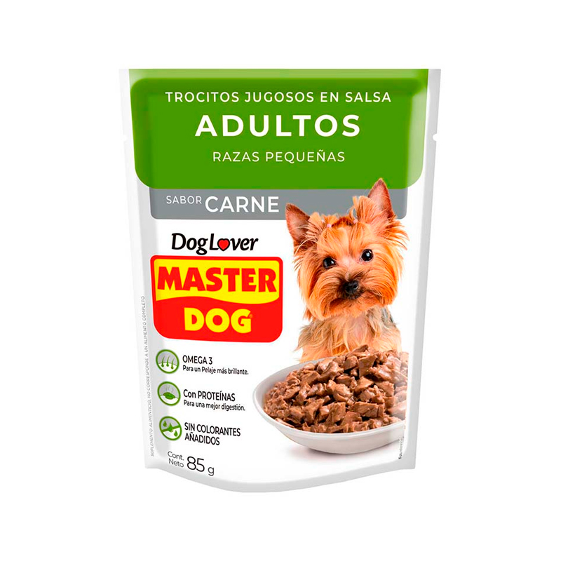 Master Dog Trocitos Jugosos Razas Pequeñas 85 grs