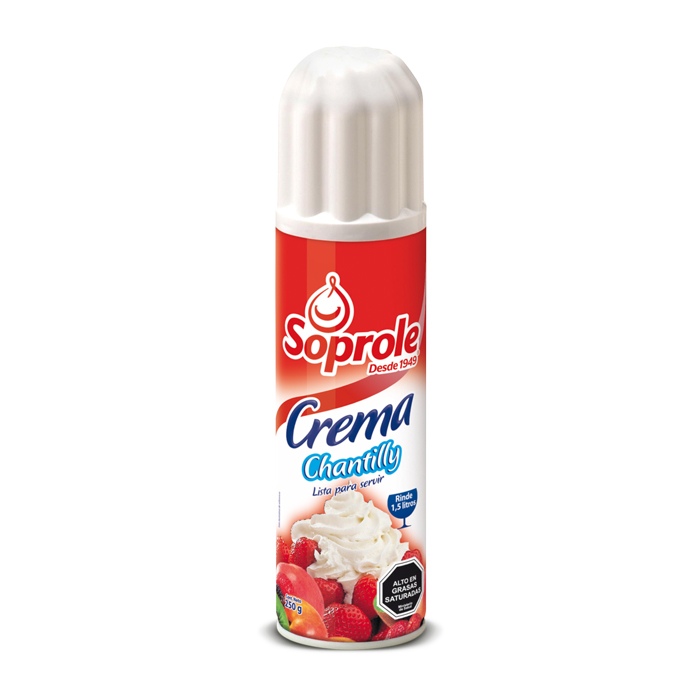 Crema Soprole Chantilly 250 Grs