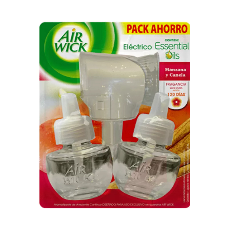 Airwick Elect Aparato Y 2 Rec Manzana Canela