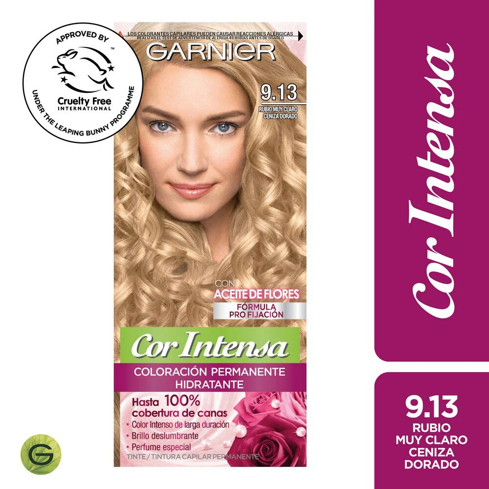 Tintura Cor Intensa 913 Rubio Claro Ceniza Dorado