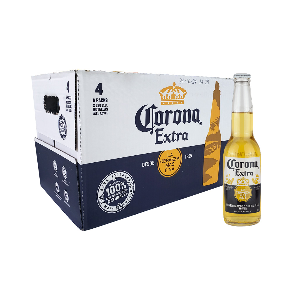 Caja Cerveza Corona Botella 24 x 330 cc