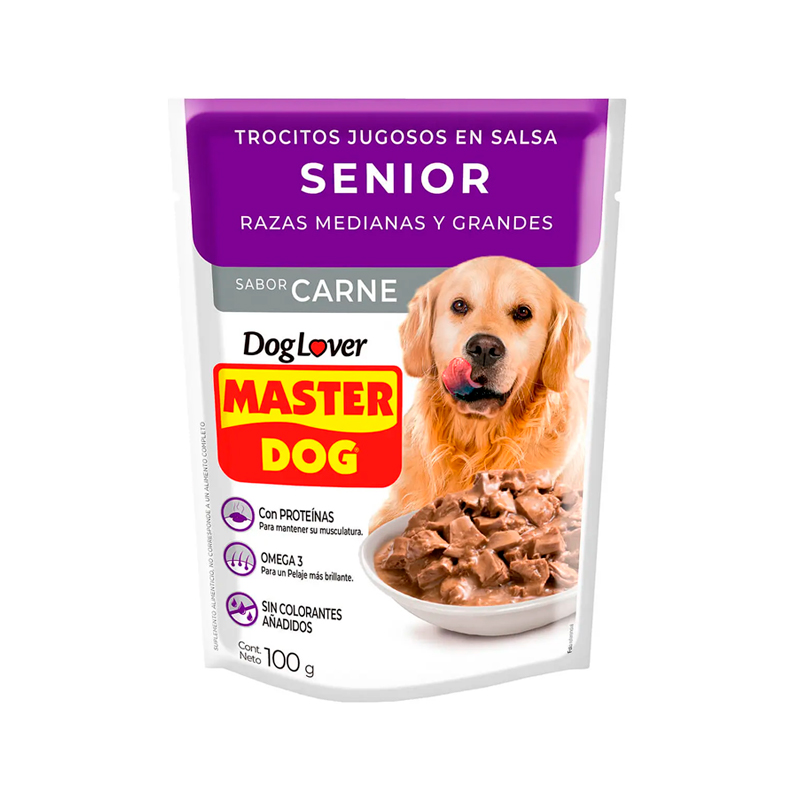 Master Dog Trocitos Jugosos Senior 100 grs