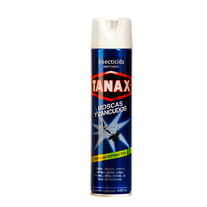 Tanax Insecticida Aerosol Moscas Y Zancudos 440 Cc