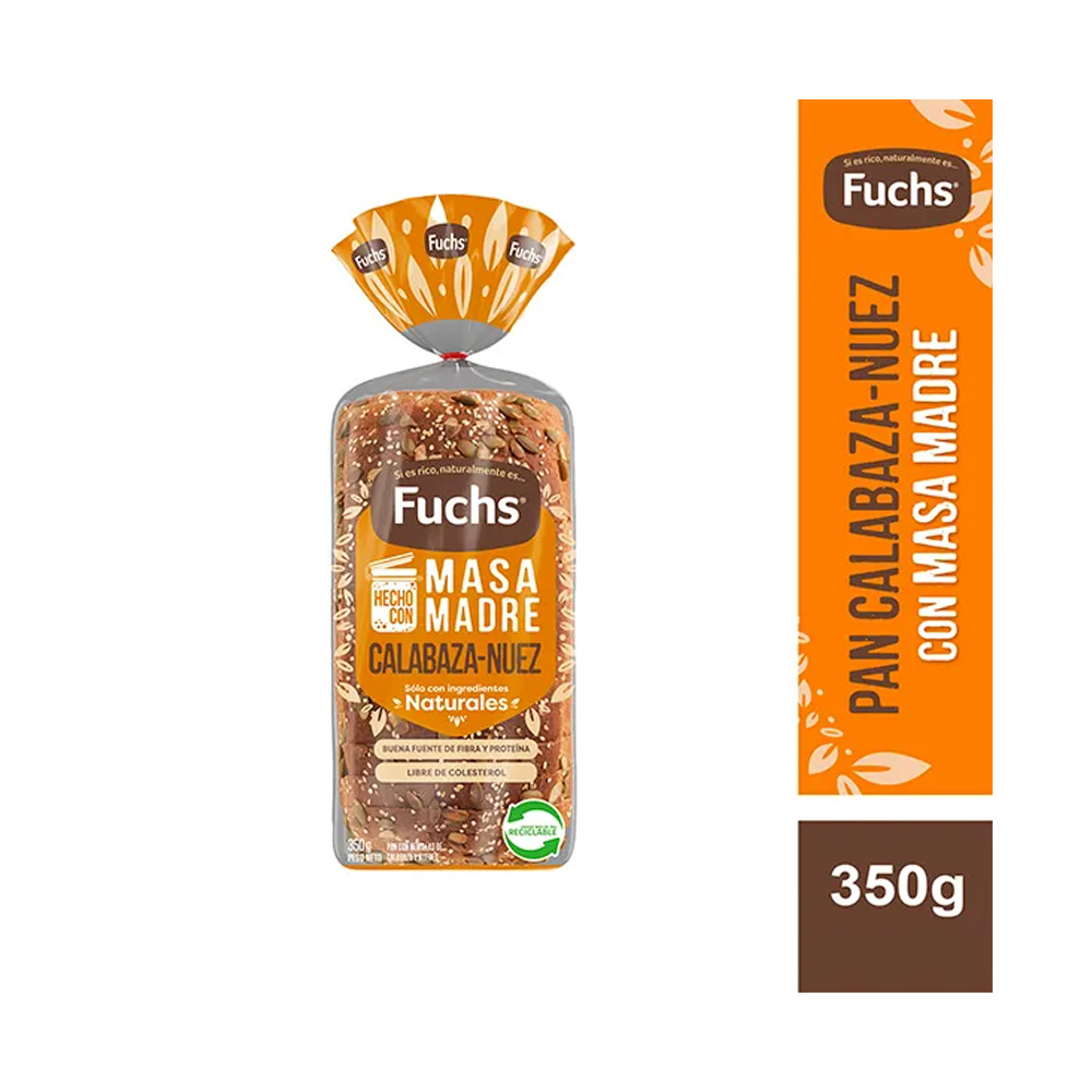 Pan Calabaza Nuez 350 Gr Fuchs