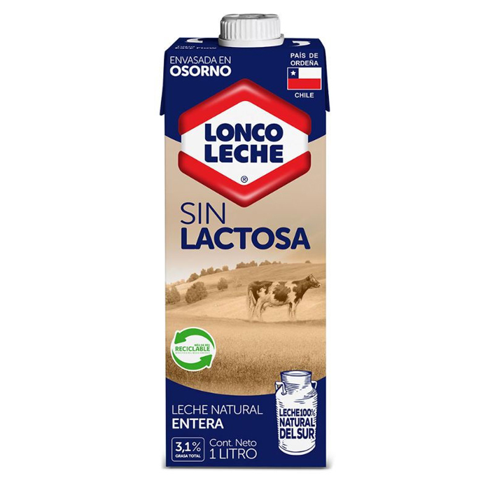 Leche Lonco Natural S/Lact 1 Lt