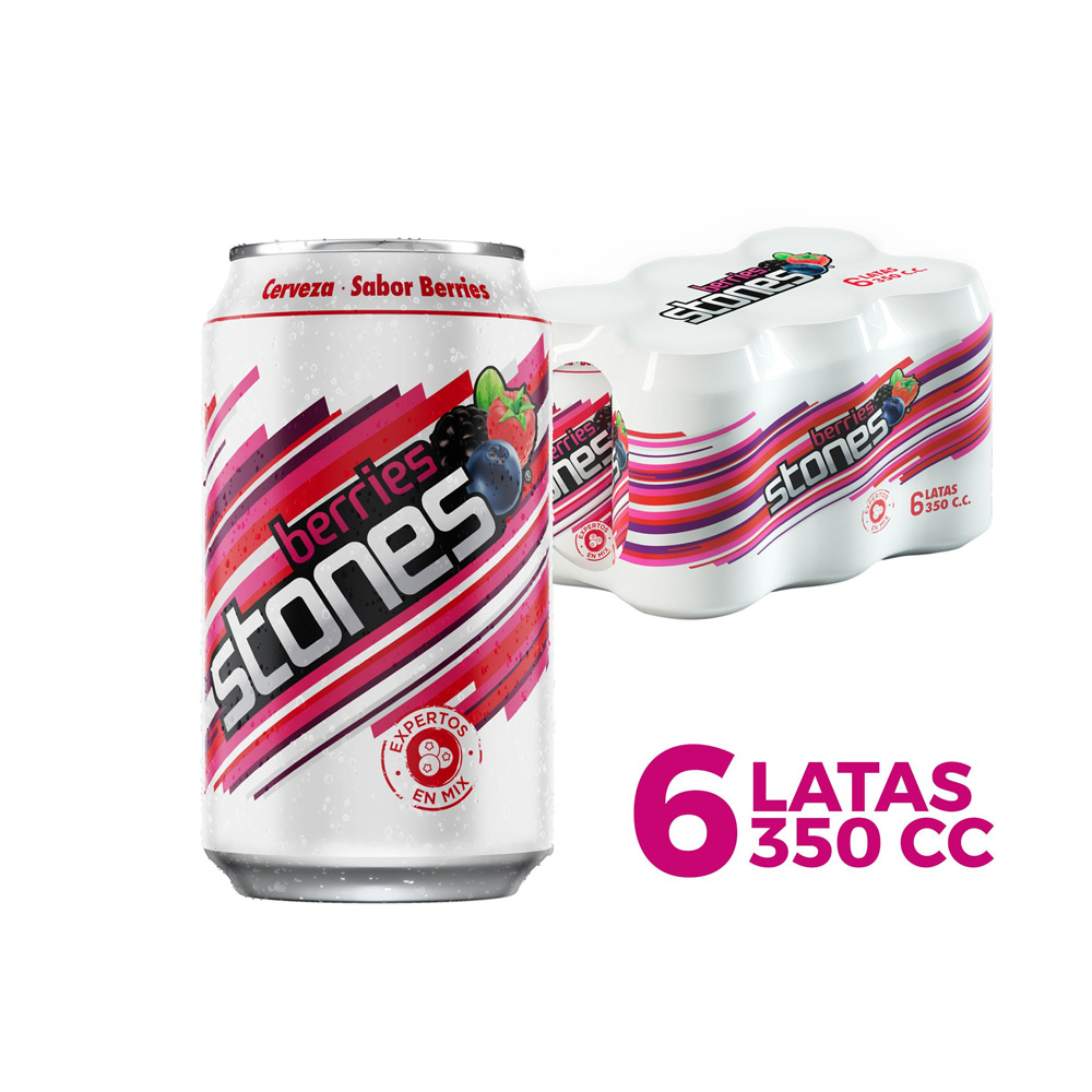 Cerveza Stone Berries Lata 6 X 350 cc