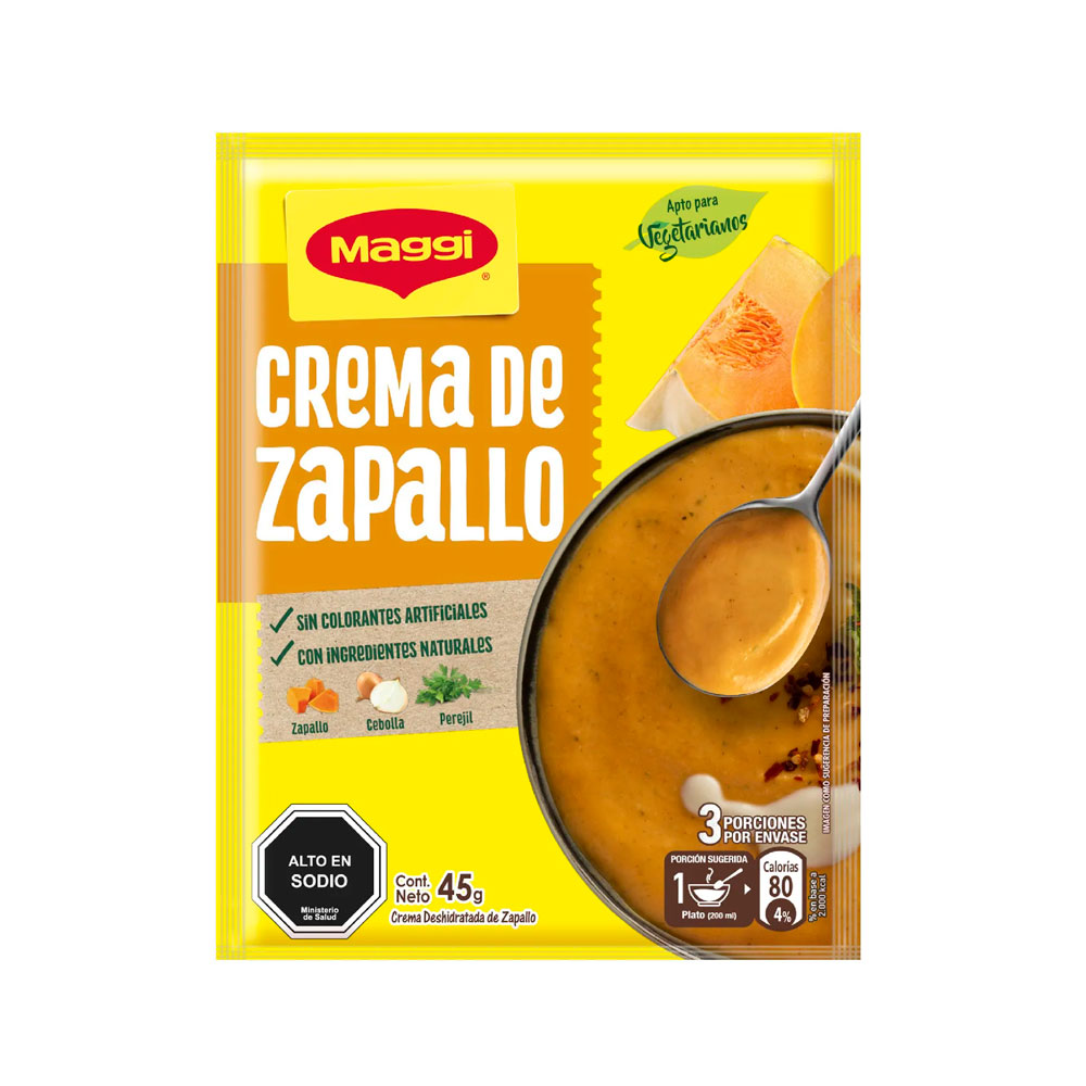 Crema Maggi Zapallo 45 gr