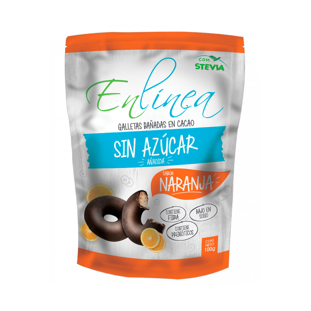 Galleta En Linea Dona Choc/Naranja Dp 120 Gr