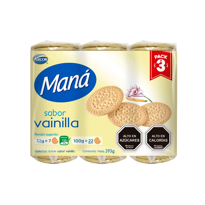 Galleta Mana Vainilla 393 gr
