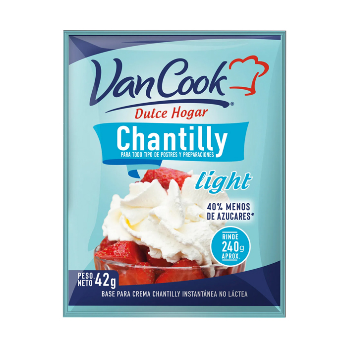 Crema Chantilly Van Cook Light 42 Grs