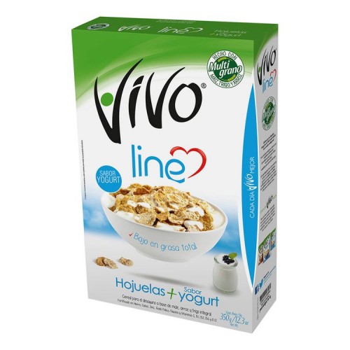 Cereal Vivo Line Hojuelas + Yog 350 Gr
