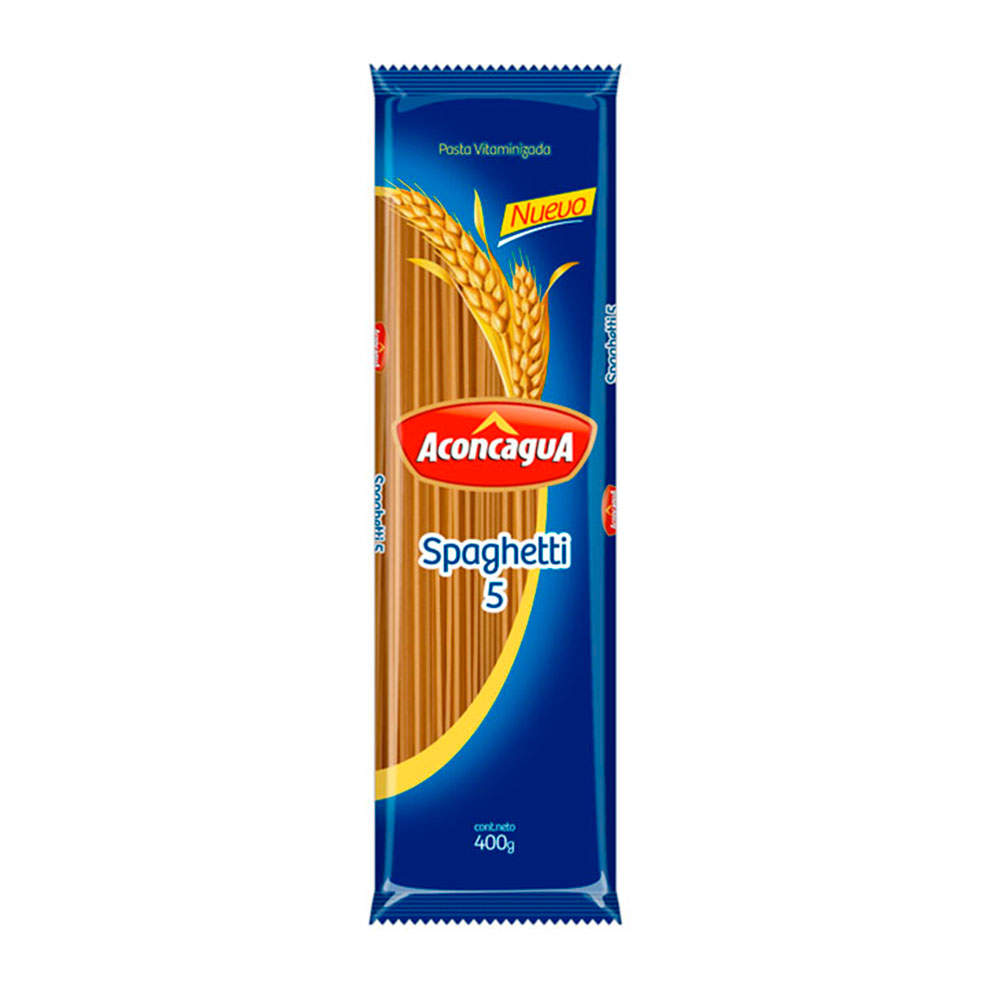 Fideos Aconcagua Spaghetti 5 400 gr