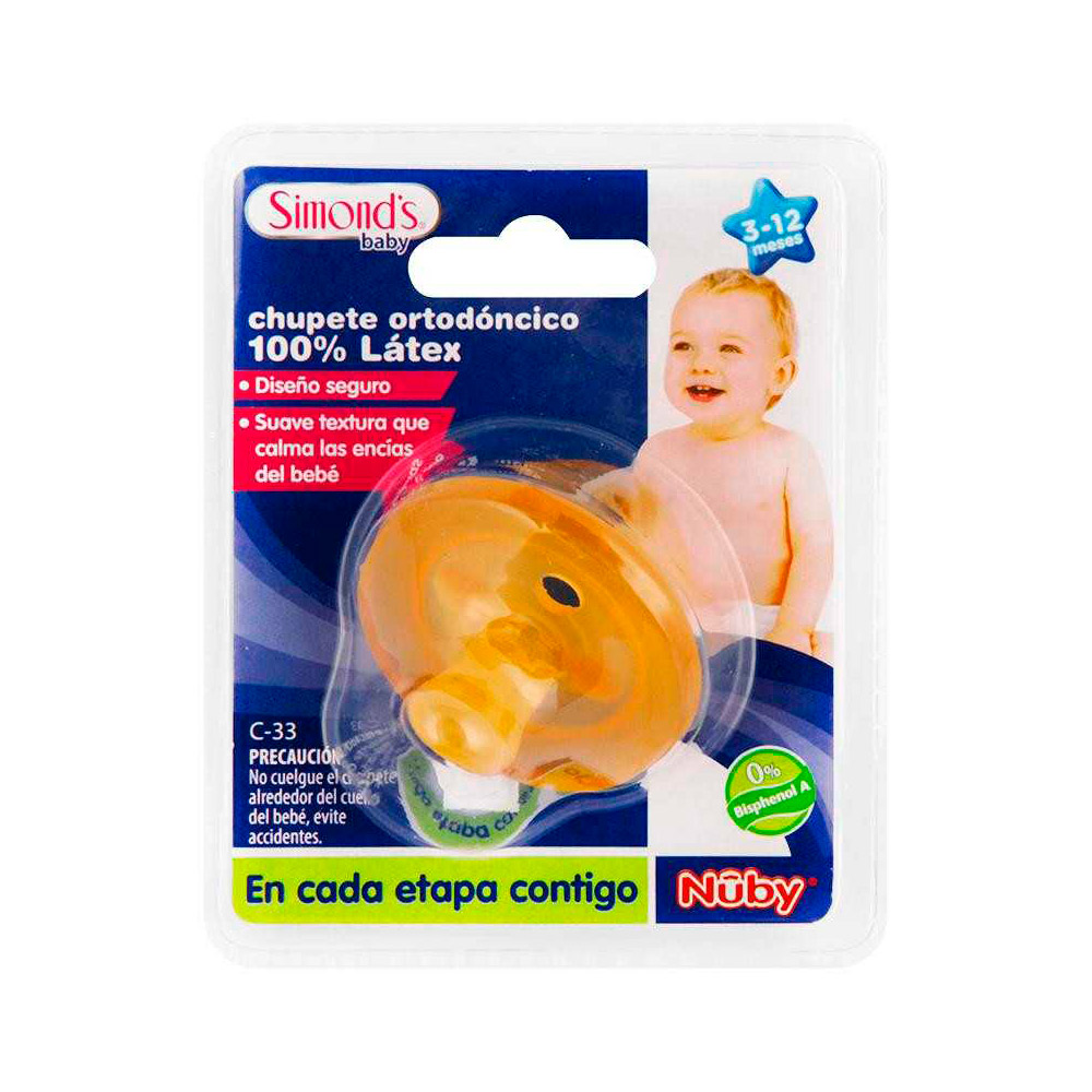 Chupete Simonds Ortod 100% Latex C-33