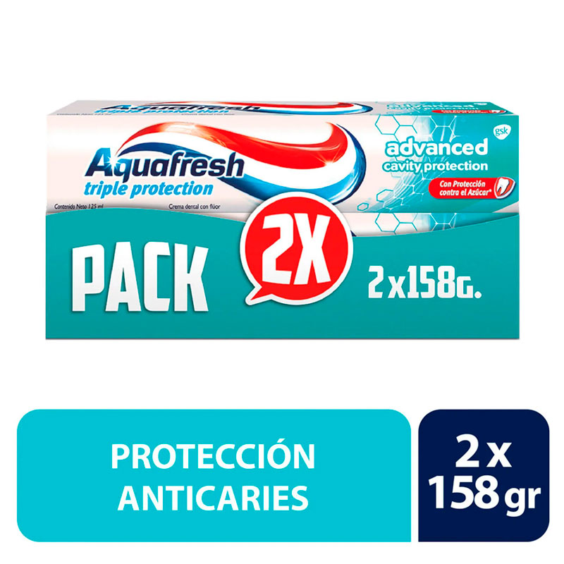 Aquafresh Advanced 2 X 158 Gr