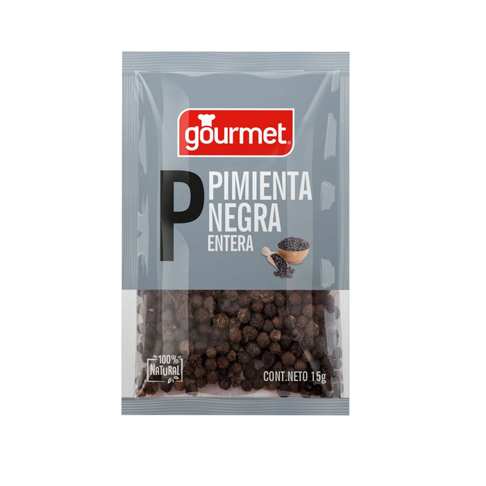 Pimienta Gourmet Negra Entera 15 Grs