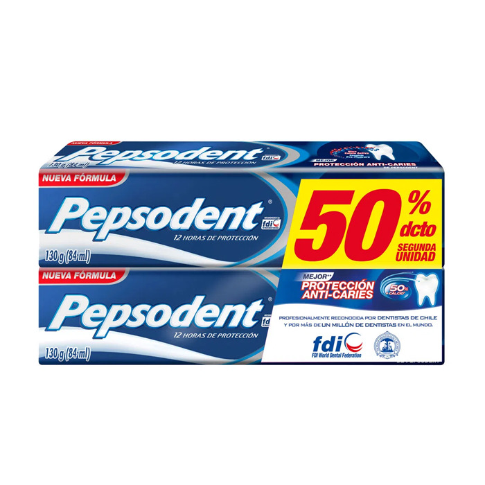 Pepsodent Anticaries Cd 2X130Grs