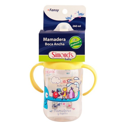 Mamadera Simonds Fansy B A 0% Bpa 260 ml