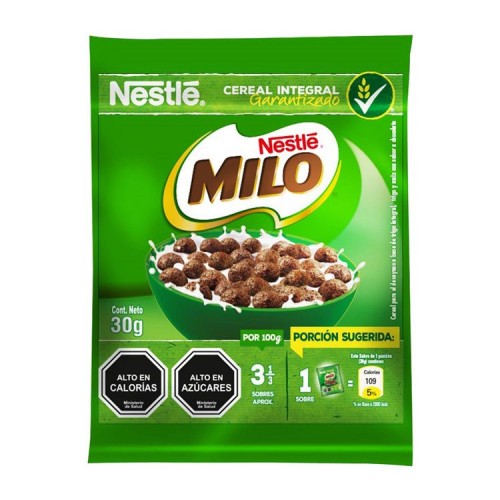 Cereal Milo Sachet 30 Grs
