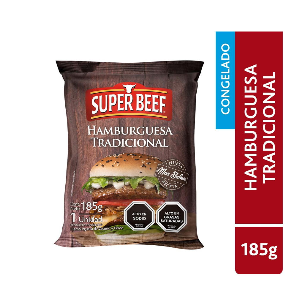 Hamburguesa Super Beef 185 gr