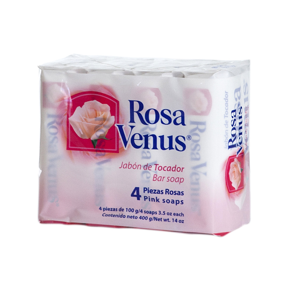 Jabón Rosa Venus Rosa 4 X 100 Gr