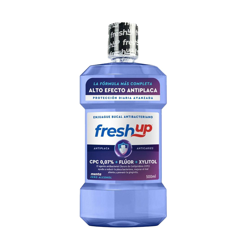 Enjuague Bucal Alcohol Zero x 500 ml con Flúor y CPC 0.07% Antiplaca 