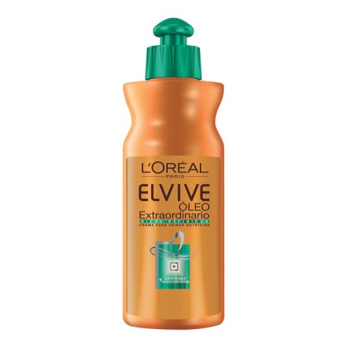 Crema Peinar Elvive Oleo Extraordinario Rizos 300 ml