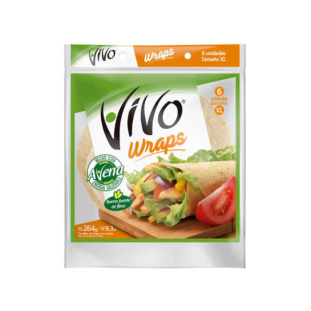 Tortilla Vivo Wrap con avena 264 gr