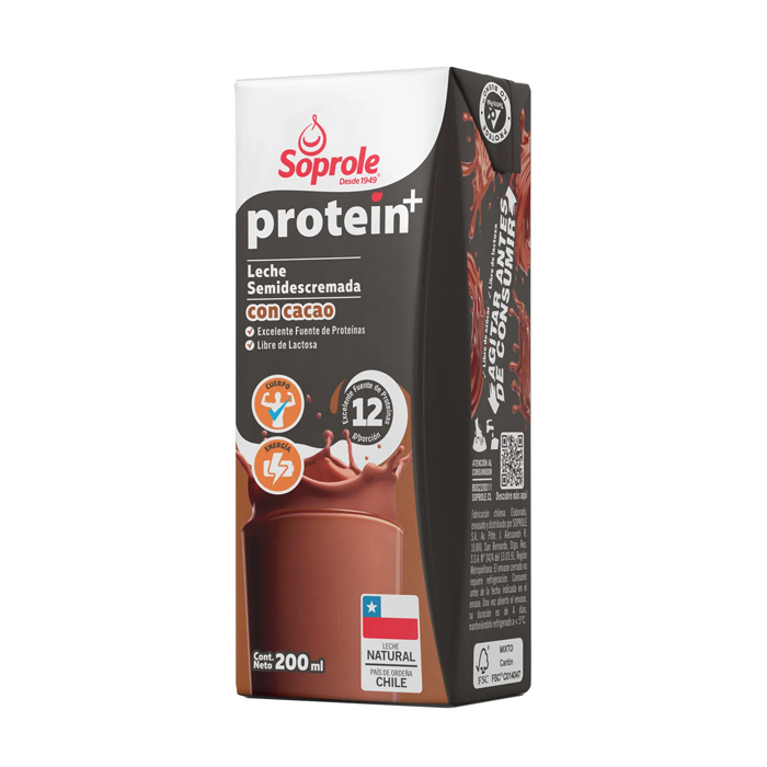 Leche Soprole Chocolate Proteina 200 ml