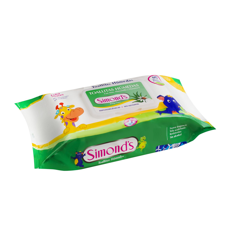 Toallas Húmedas Plana Simonds Verde Vit E 60