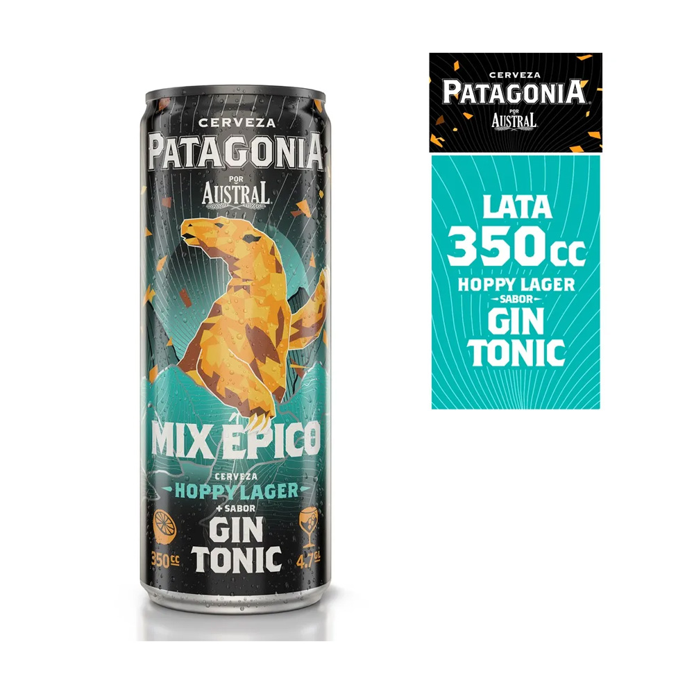 Cerveza Austral Hoppy Lager Gin Tonic Lata X 350 cc
