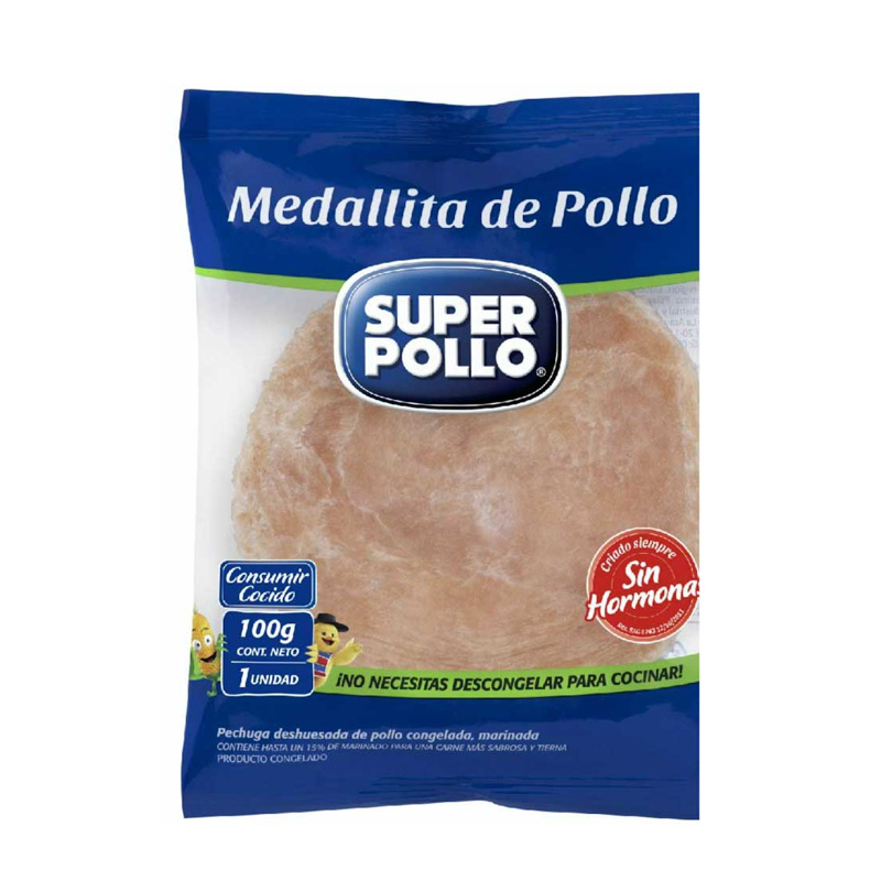 Medallita Super Pollo 100 Grs