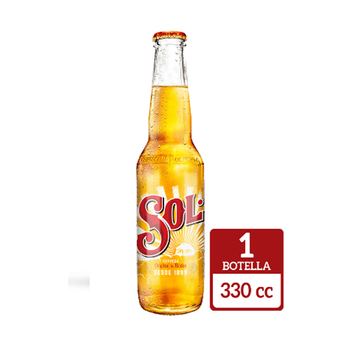 Cerveza Sol Bot 330 Cc
