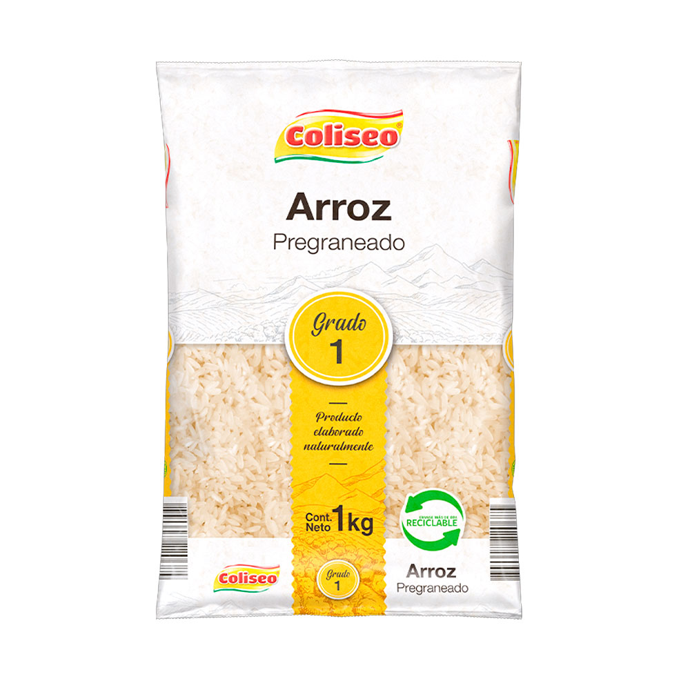 Arroz Coliseo Pregraneado 1 Kilo