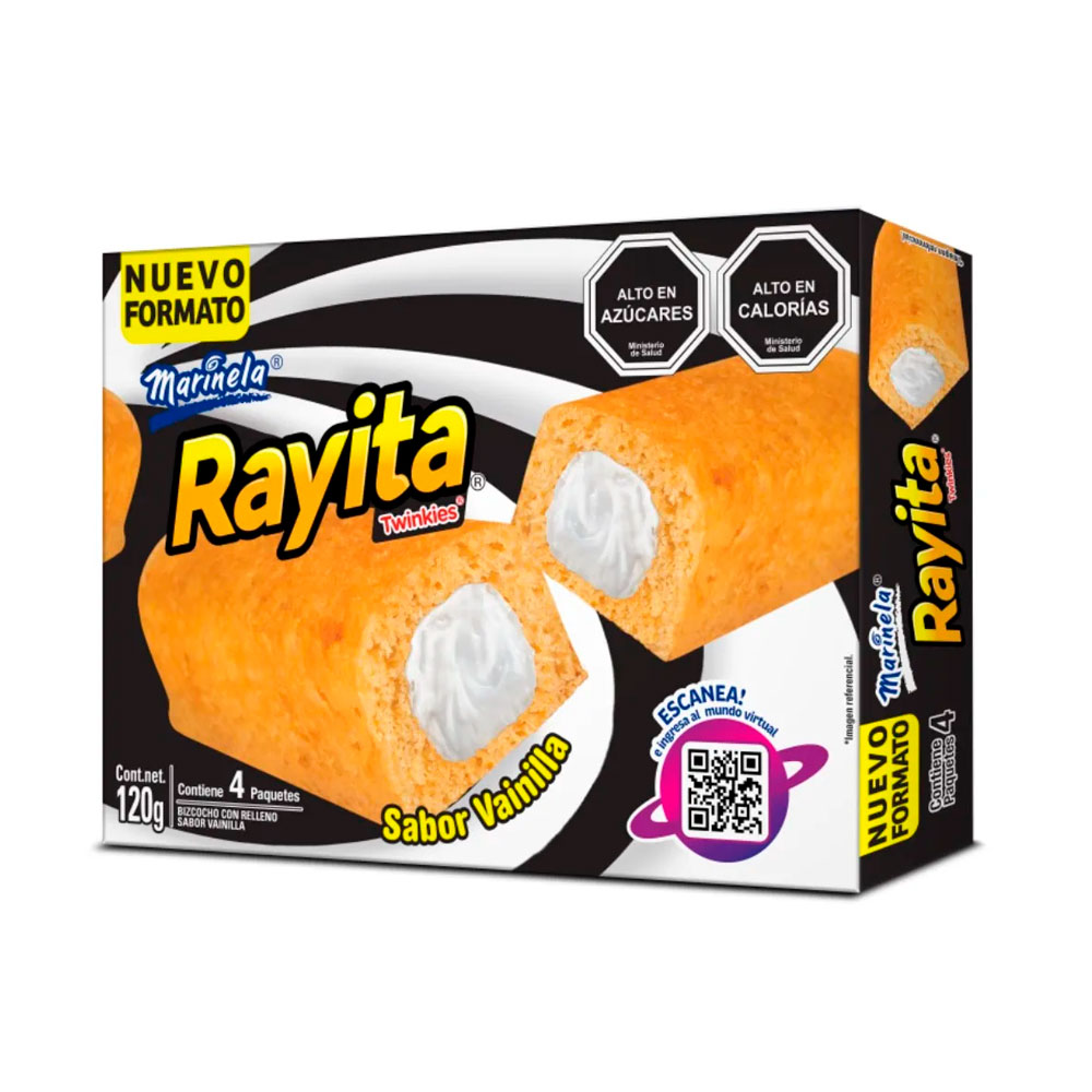 Rayita Vainilla Marinela 4P 120 Gr