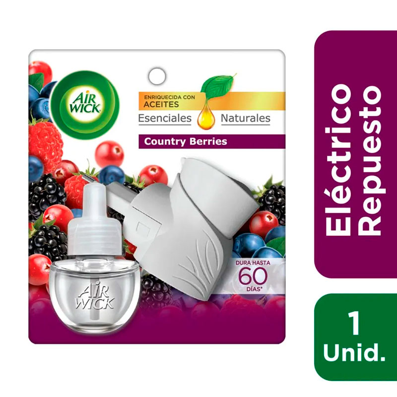 Air Wick Apartao + Recarga Electrico Country Berries