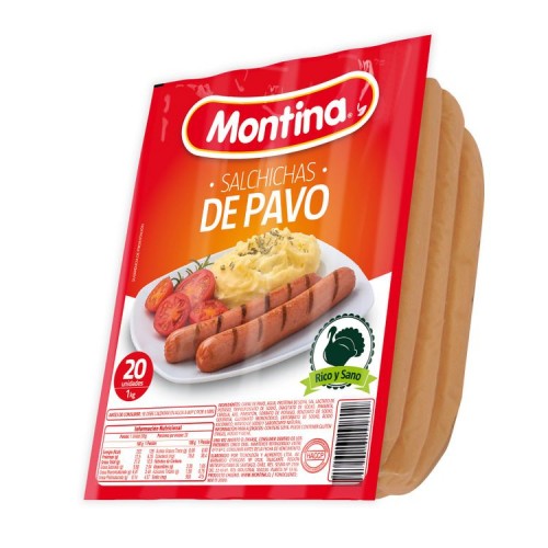 Salchichas  Pavo Montina Kg
