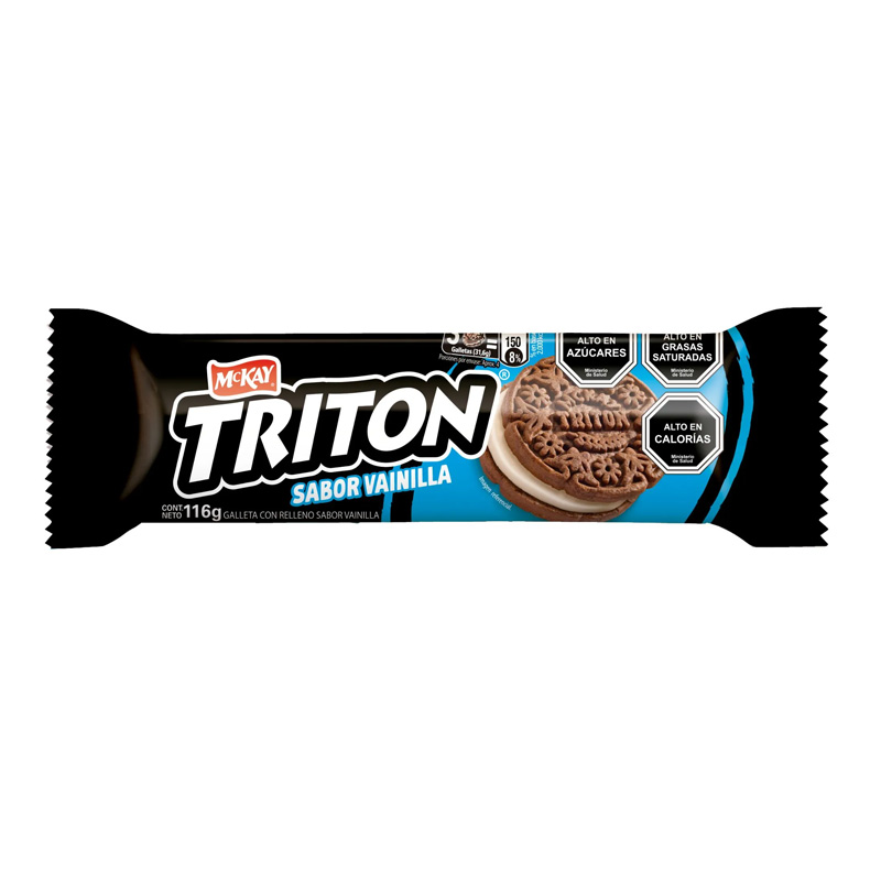 Galleta Tritón Vainilla 116 Grs