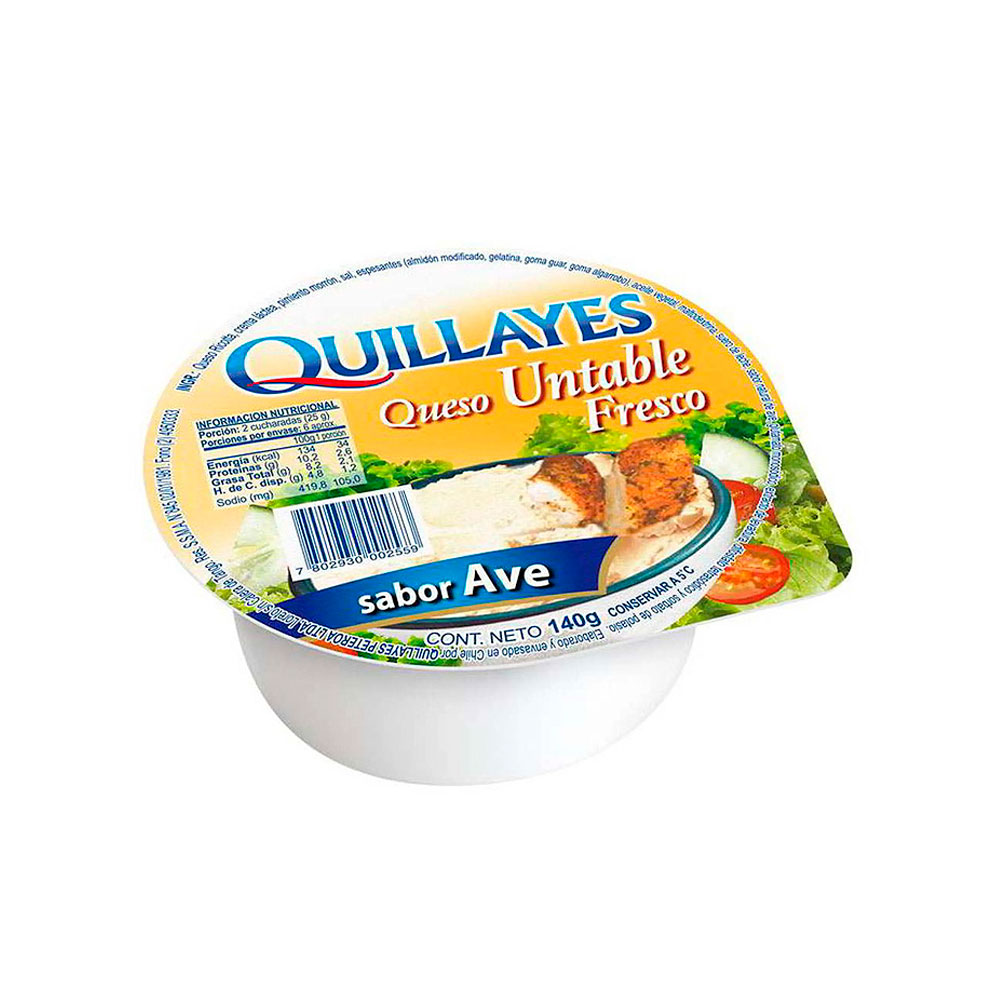 Queso Untable Quillayes Ave 140 Grs