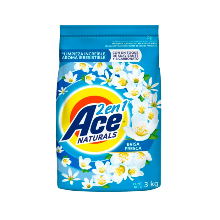 Ace Natutrals Polvo Brisa Fresca 3Kilos