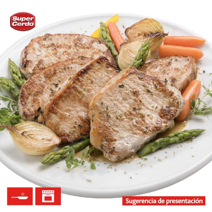 Medallones De Lomo Super Cerdo 750 Grs