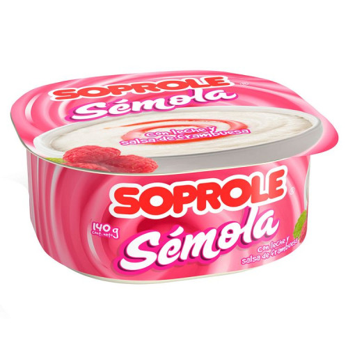 Semola Soprole Frambuesa 140 Gr