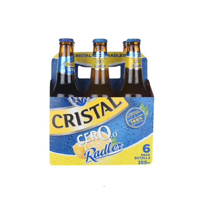 Cerveza Cristal Radler Cero Bot 6 X 355 Cc