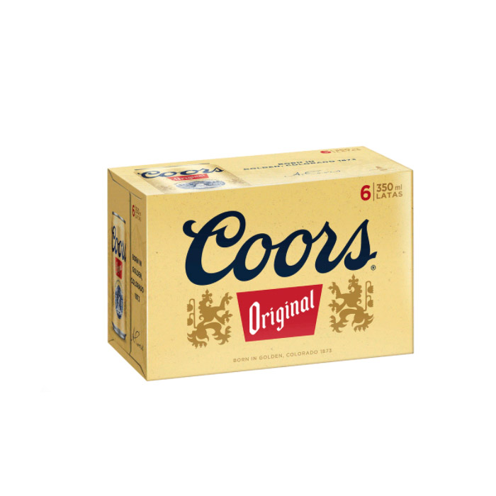 Cerveza Coors Six Pack 330 cc