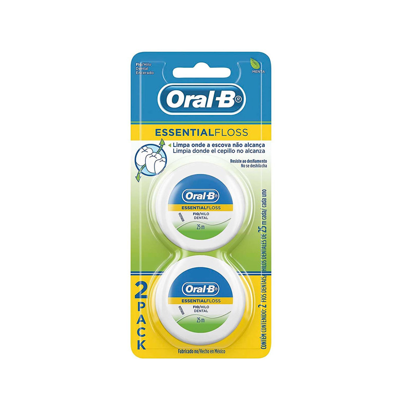 Seda Sental Oral B Essent Floss 2 Unidades 25 metros